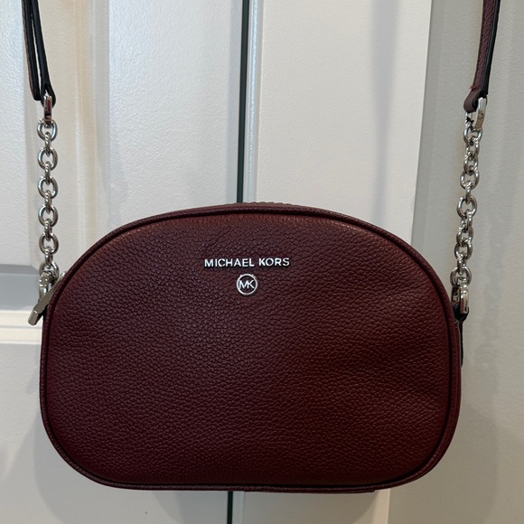 Michael Kors Wine Red Crossbody Bag - Picture 1 of 11